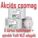   AKCIÓS CSOMAG 6 karton Eco Jumbo 26 toalettpapír + Ajándék Vialli MJ2 adagoló
