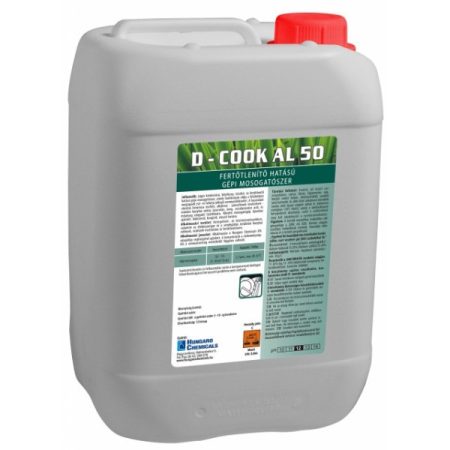 D-Cook AL 50 fertőtlenítő hatású gépi mosogatószer 12 kg