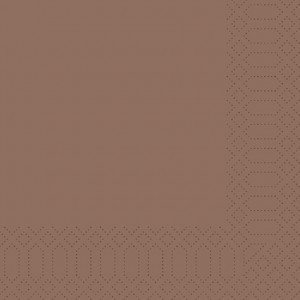 Duni szalvéta 33x33cm, 3 rétegű chestnut/gesztenye 4cs*250lap/karton DUNI-174031