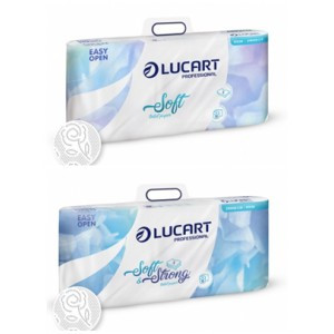 Lucart Strong 2.10 háztartási toalettpapír 2 rétegű hófehér színű 80 tekercs/karton  811C09