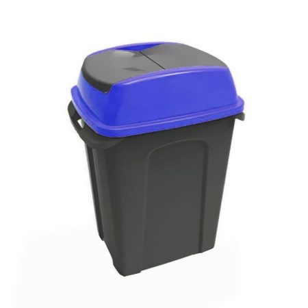 Hippo Billenőfedeles kék műanyag szelektív hulladékgyűjtő 50liter(UP234K)