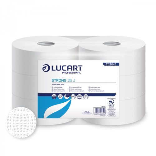 Lucart Strong 26 Jumbo 2r. cellulóz toalettpapír 6 tekercs/karton  812204