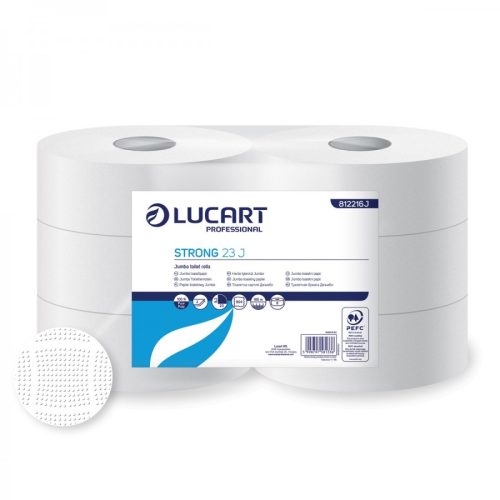 Lucart Strong 23 Jumbo 2 rétegű cellulóz toalettpapír 6 tekercs/karton 812216