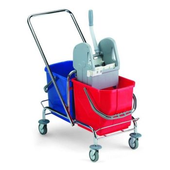 TTS Roll kétvödrös takarítókocsi 2x25l-es fém (6020)