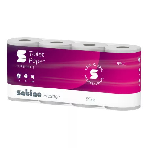 Satino Wepa Prestige toalettpapír 3 rétegű, fehér, 150 lapos W071360