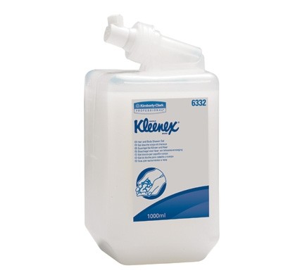 Kimberly Clark KLEENEX Hair & Body tusfürdő-hajsampon, gyöngy-fehér, 1liter KC-6332
