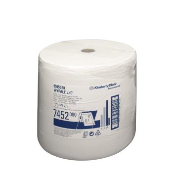   Kimberly Clark Wypall L40 törlő fehér 31,5*34cm 750lap/tekercs KC-7452