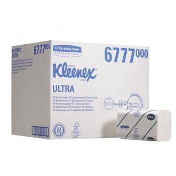   Kimberly Clark Kleenex hajtogatott kéztörlő papír 2r.fehér 31,8x21,5 cm 15*124lap/kartonKC-6778