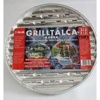 Alufix grilltálca kerek 3db/csomag