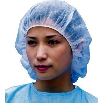 PP csíkban összehúzható hajháló kék 100db/csomag