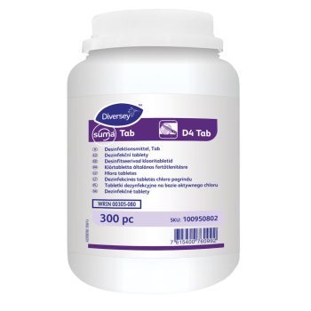   Suma Tab D4 Klórtabletta Általános Fertőtlenítésre 300 db/Doboz - 7615400760992
