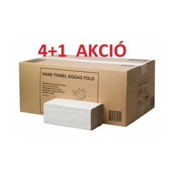   AKCIÓS CSOMAG 5 karton hajtogatott kéztörlő 1r.natúr  20x250 lap/karton