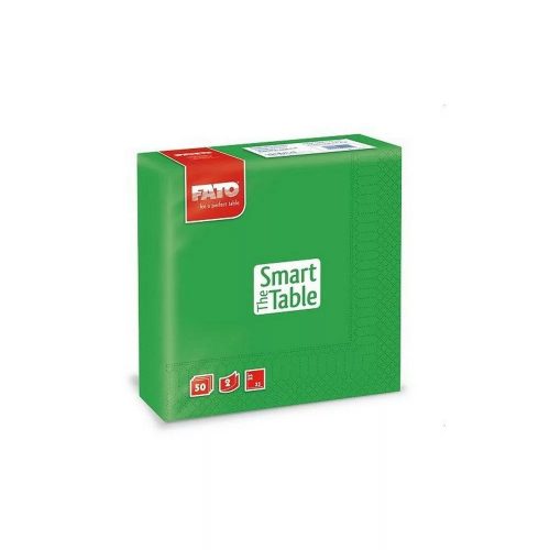 Fato szalvéta 2 rétegű smaragd zöld 33x33cm 50 db/csomag