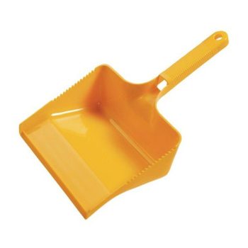   Szemeteslapát gumicsík nélkül sárga 35*22*11cm (HAUG-1774)
