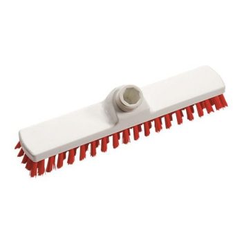 Padlósúroló kefe erős szőrrel piros 28cm (HAUG-88101)