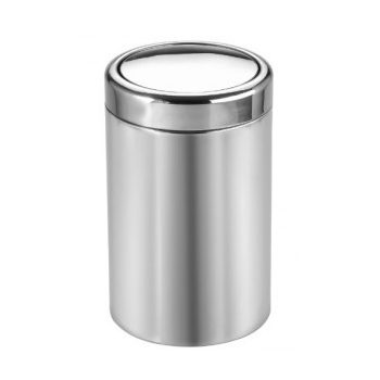   Dayco rozsdamentes billenőfedeles szemetes kuka fényes 30 liter DM0863