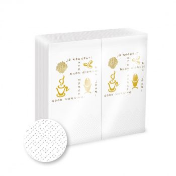   Fato bár szalvéta STRONG GASTRO LINE "Jó Reggelt" 1/8 hajtású 720 lap/karton  832332