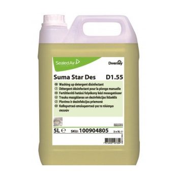   Suma Star Des D1.55 fertőtlenítő hatású folyékony kézi mosogatószer 5l-es