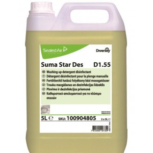 Suma Star Des D1.55 fertőtlenítő hatású folyékony kézi mosogatószer 5l-es