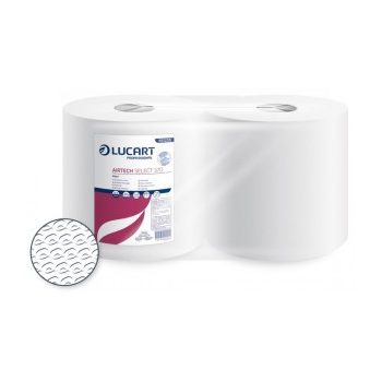   Lucart AIRTECH SELECT 370 - 65 GSM speciális törlőkendő 2tekercs/karton 851255