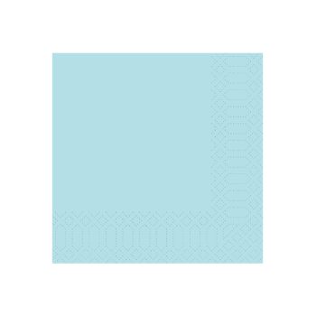   Duni tissue szalvéta 33x33cm, 3 rétegű Mint blue 1/4hajt. 4cs*250lap/karton 171545