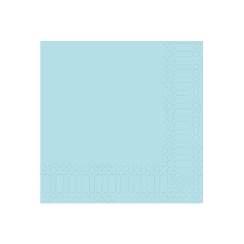 Duni tissue szalvéta 33x33cm, 3 rétegű Mint blue 1/4hajt. 4cs*250lap/karton 171545