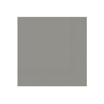   Duni tissue szalvéta 33x33cm,3rétegű gránitszürke 1/4 hajt.4*250lap/karton DUNI 156915