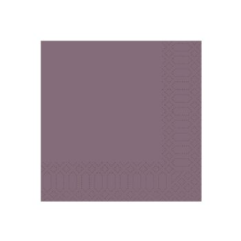   Duni tissue szalvéta 33x33cm, 3 rétegű Plum 1/4hajt. 4cs*250lap/karton 165531