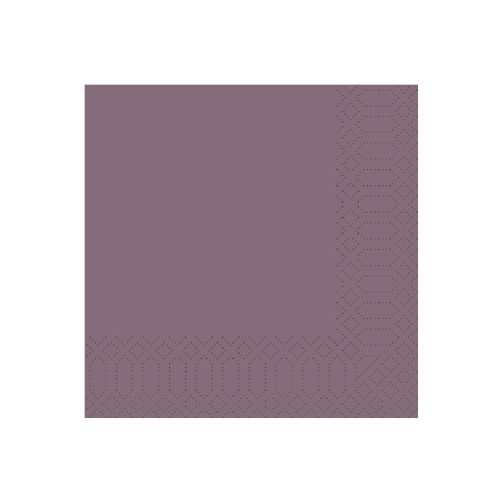 Duni tissue szalvéta 33x33cm, 3 rétegű Plum 1/4hajt. 4cs*250lap/karton 165531