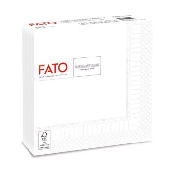   Fato szalvéta 40x40cm,fehér,3rétegű,100lap/csom.8csom/karton(83930000)