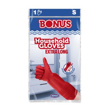 BONUS gumikesztyű extra hosszú "S" 38cm-es.