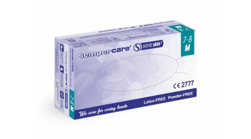 Sempercare púdermentes latex kesztyű, 100db/doboz  M-es