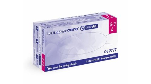 Sempercare púdermentes latex kesztyű, 100db/doboz  L-es