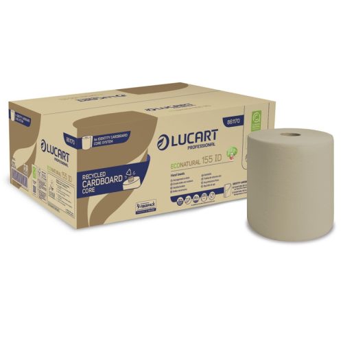 Lucart Econatural 155 ID/CC kéztörlő papír 2rétegű 6 tekercs/karton 861170