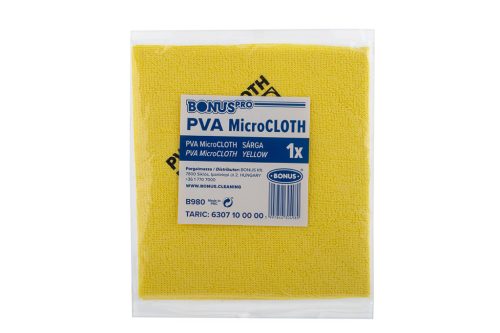 Bonus PRO PVA mikroszálas törlőkendő , sárga