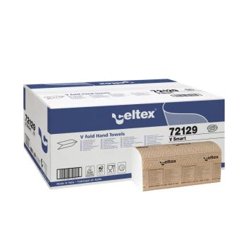   Celtex V Smart hajtogatott kéztörlő 2r. cellulóz 3000 lap/karton 72129