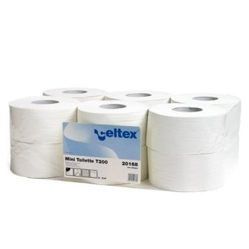   Celtex mini cell. toalettpapír átm.19 cm 2r.fehér, 160m/tekercs 12tekercs/karton 20165