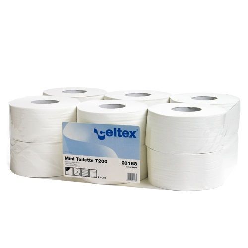 Celtex mini cell. toalettpapír átm.19 cm 2r.fehér, 160m/tekercs 12tekercs/karton 20165