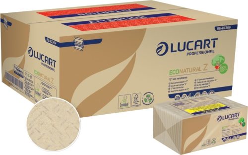 LucArt Econatural Z hajtogatott kéztörlő papír 18x220 lap/karton