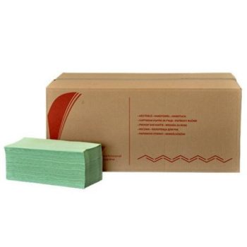 V Hajtogatott kéztörlőpapír zöld