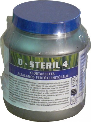 D-Steril 4 klórtabletta 330db/doboz