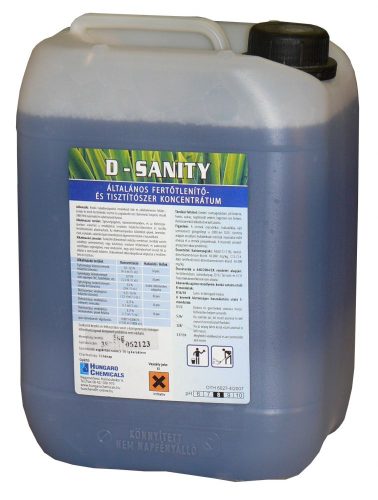 D-Sanity Fertőtlenítő hatású tisztítószer 5 liter