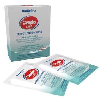   Bradolife Kéz-, Bőr- és Felületfertőtlenítő kendő 5db/doboz